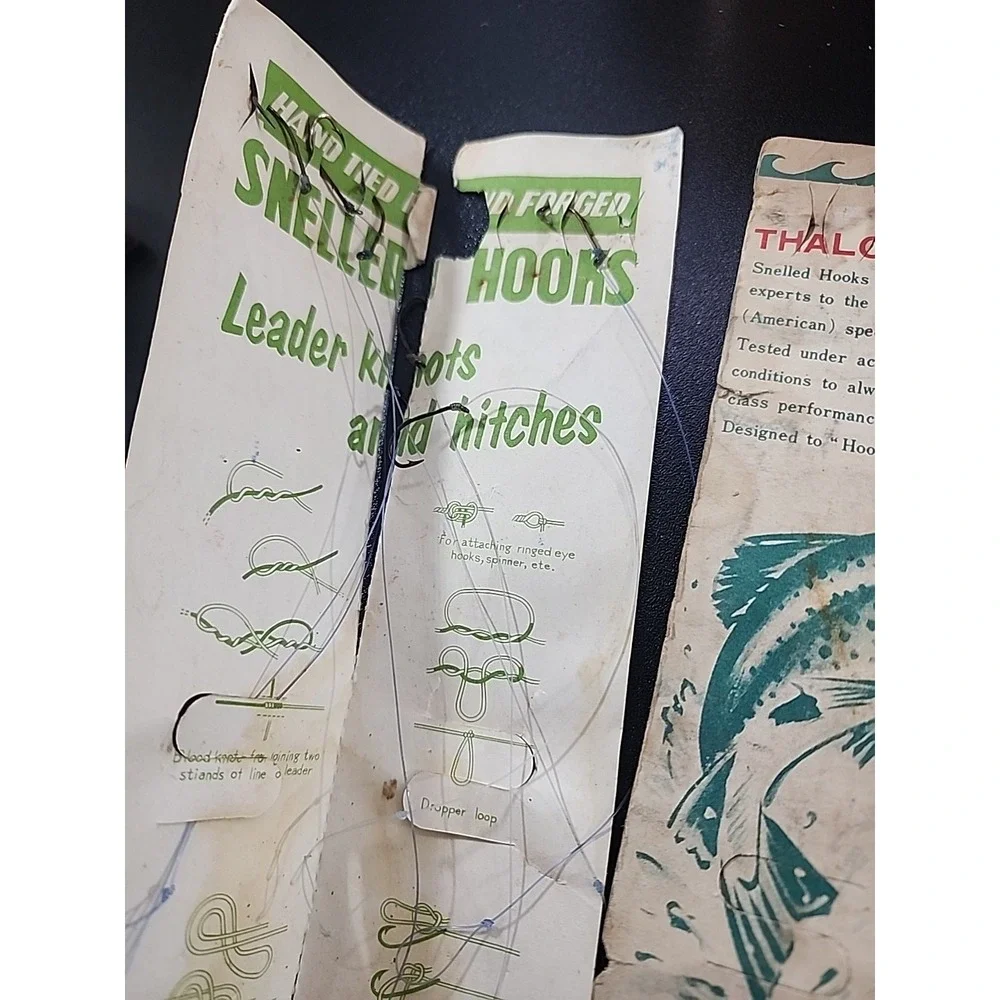 Old Fishing Hooks Advertising Hook Booklets‎ Thalco. Nylon
